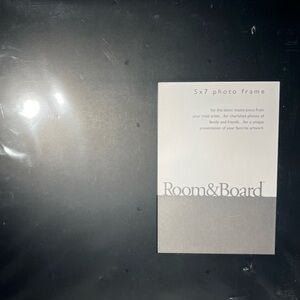 Room & Board Black Square Photo Frame 13x13 Holds 5x7 Picture Wall Mount